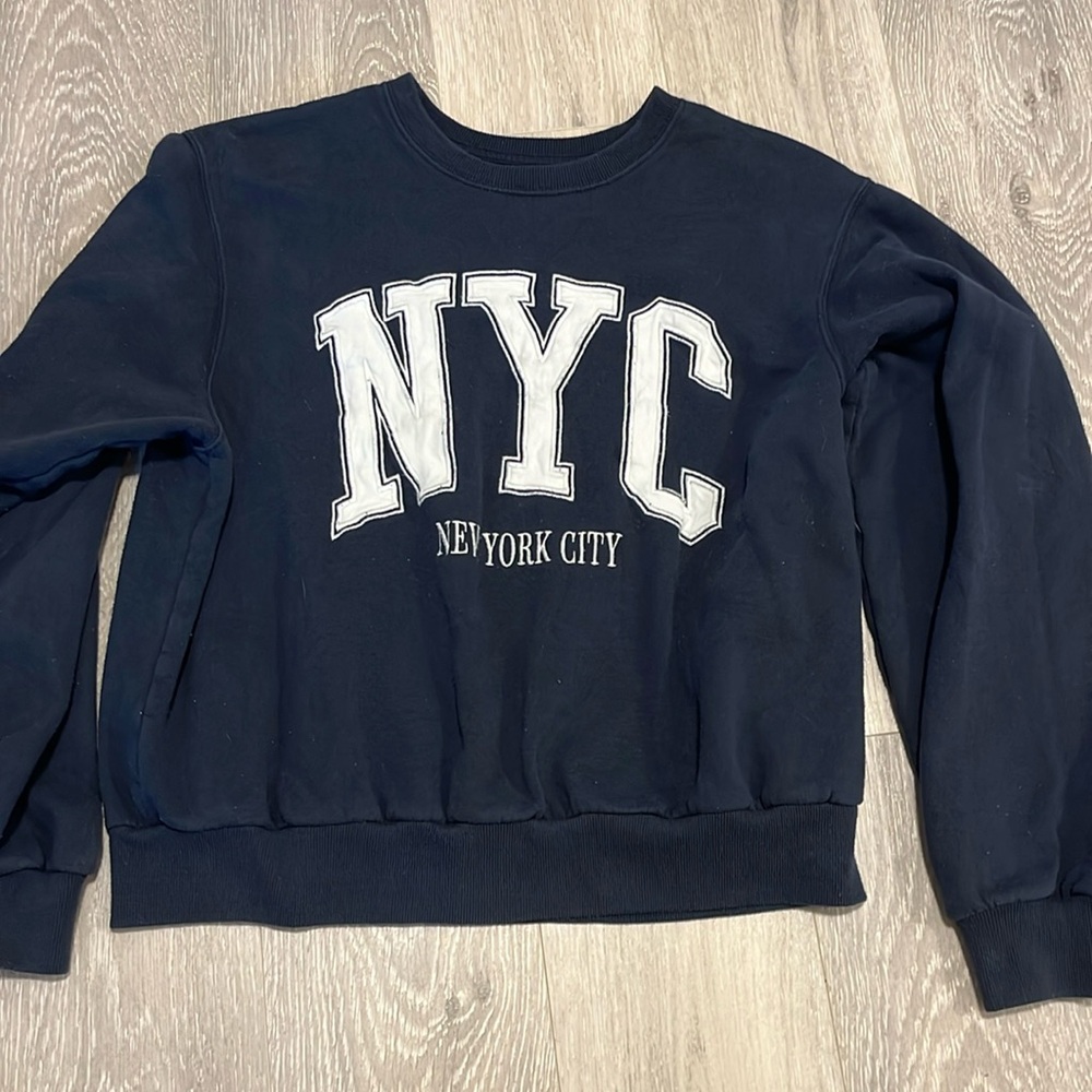 Hollister navy sweatshirt NYC
